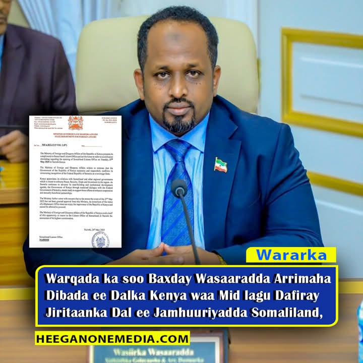 DEGDEG: Xisbiga Mucaaridka Ee KULMIYE Oo Hadda Ka Hadlay Warka Ka Soo Baxay Dalka Kenya.